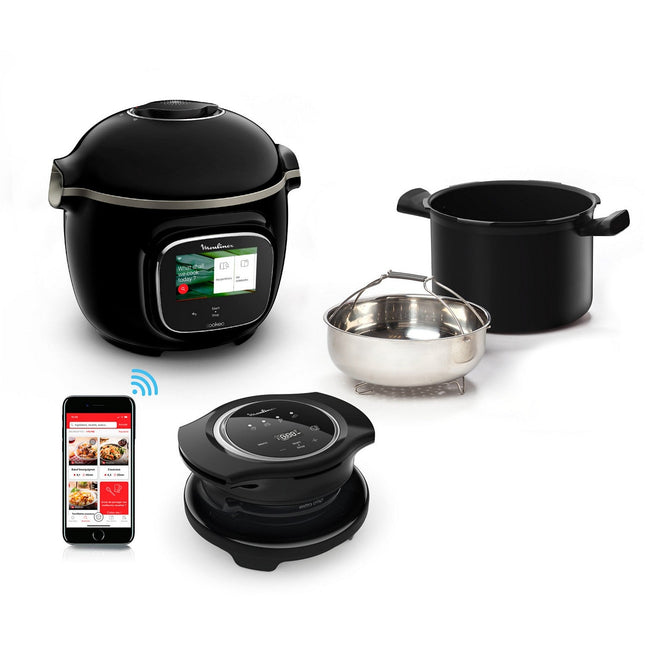 Cookeo MOULINEX YY5479FB noir Touch Wifi 6 L, 3 modes de cuisson + Extra Crisp
