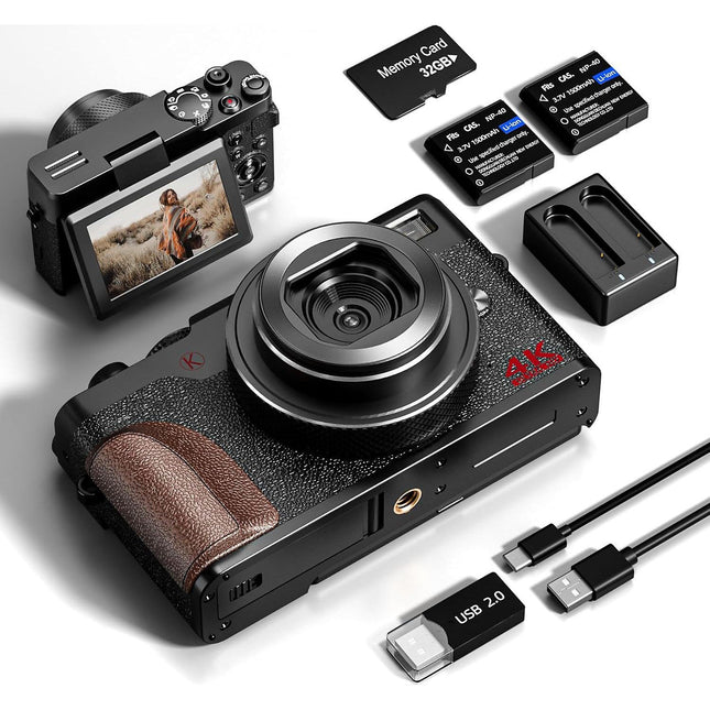 Appareil photo Hybride NBD Carte SD 32GB + 2 Batteries + Clé USB
