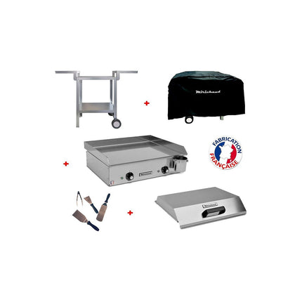Plancha électrique PLANCHAELEC Pack NEO E530 + Chariot + accessoires