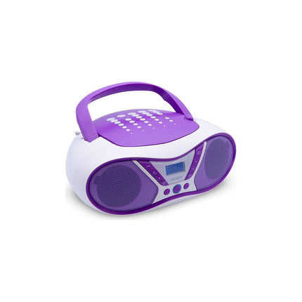 Radio CD MOOOV Lecteur CD Pop Purple avec radio FM et p