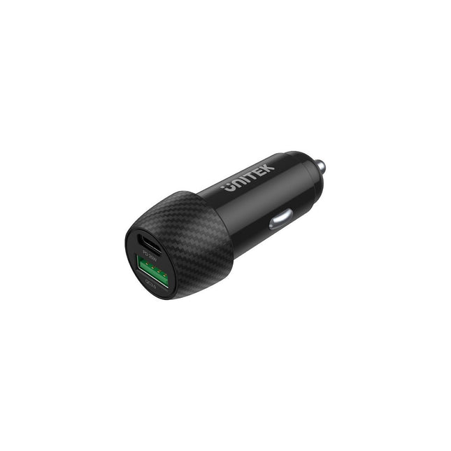 Chargeur allume-cigare UNITEK Chargeur allume cigare 2 Ports USB-C PD