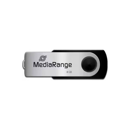 Clé USB MEDIA-RANGE 8go USB2.0 argent