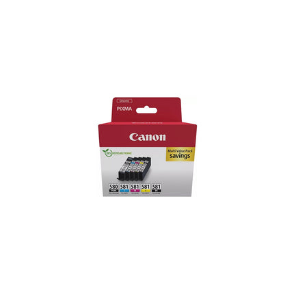 Cartouche d'encre CANON Pack Multipack 5 Originales PGI-580/CLI-581 (Noir + 4 Couleurs) - 2078C005