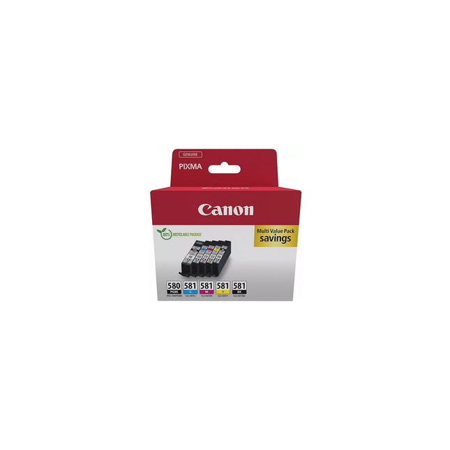 Cartouche d'encre CANON Pack Multipack 5 Originales PGI-580/CLI-581 (Noir + 4 Couleurs) - 2078C005