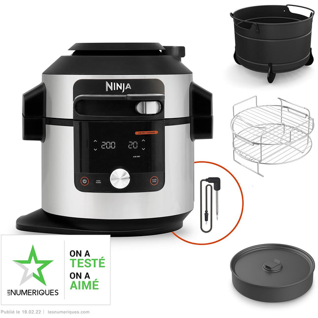 Multicuiseur NINJA Foodi Max OL750EU gris/noir 7,5 L, 14 modes de cuisson dont air fryer
