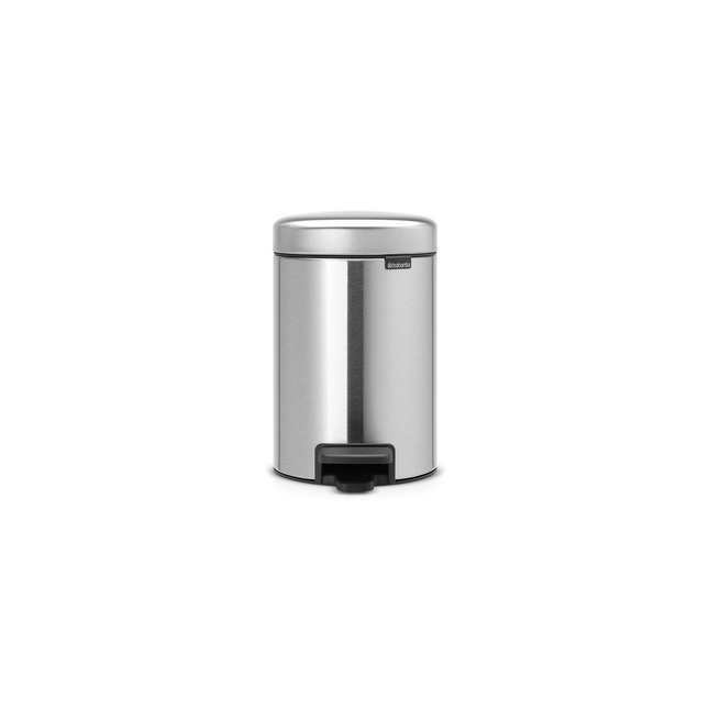 Poubelle de cuisine manuelle BRABANTIA Newlcon 3L Matt steel A pedale