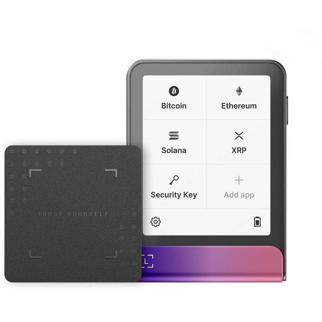 Crypto wallet LEDGER Flex Recovery key Magenta Carminé