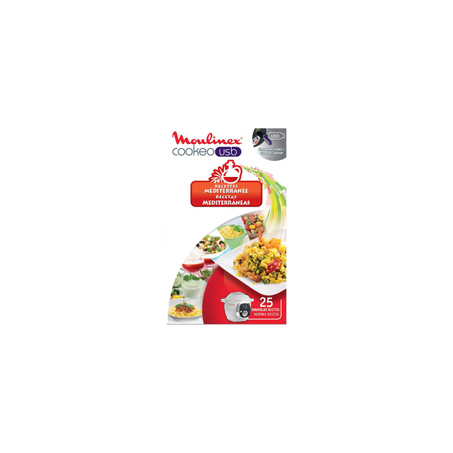Livre de cuisine MOULINEX COOKEO 25 recettes méditérrannée