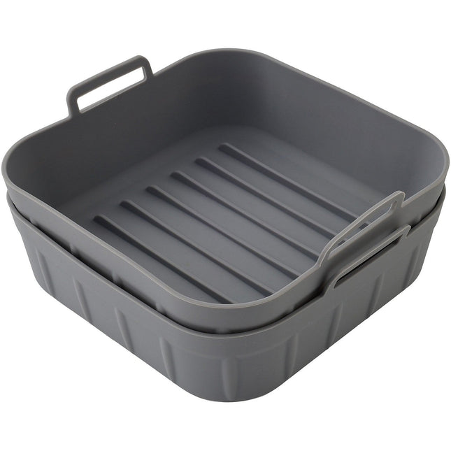 Panier ESSENTIELB Lot de 2 Carrés en Silicone Réutilisable - Moule Antiadhésif pour AirFryer & Four