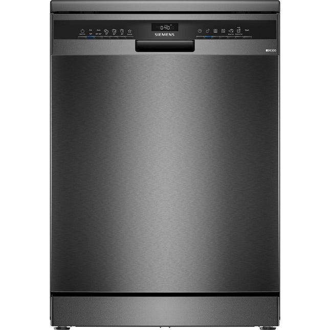 Lave vaisselle 60 cm SIEMENS SN23EC22AE, varioSpeed Plus, Acier brossé noir
