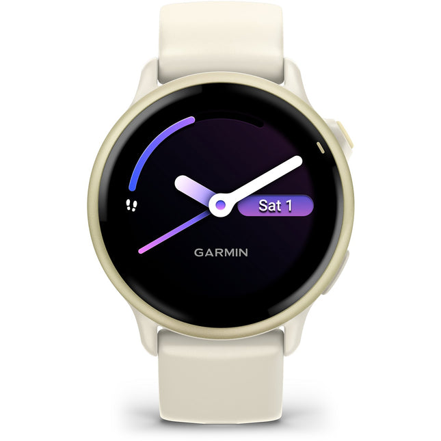 Montre sport GARMIN Vivoactive 6 Forme et santé GPS AMOLED BT Wi-Fi 42 mm Lunar Gold
