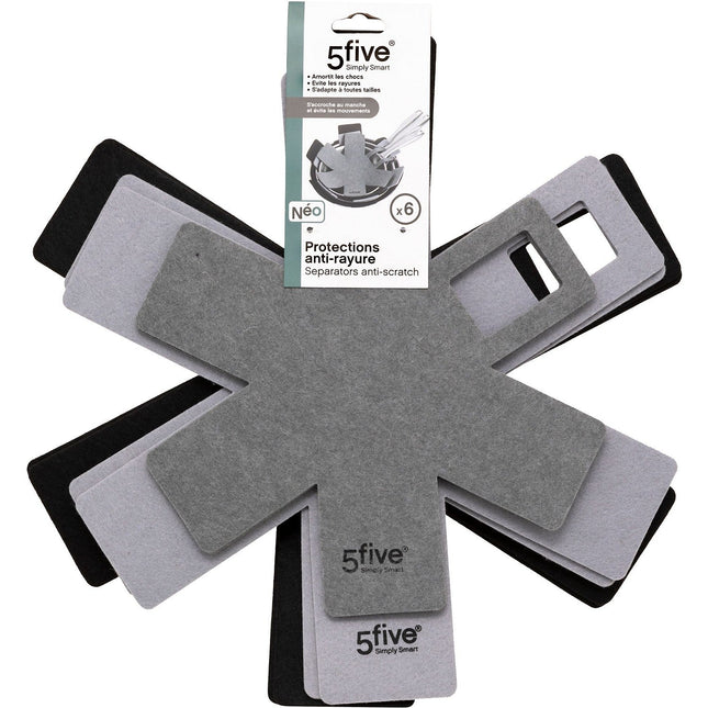 Protection de poêle 5FIVE anti rayure x6 feutrine