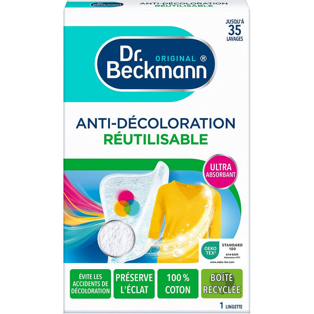 Lingette DR BECKMANN Anti-Décoloration Réutilisable x1