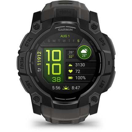 Montre sport GARMIN Instinct 3 Outdoor GPS AMOLED BT Noir Bracelet noir