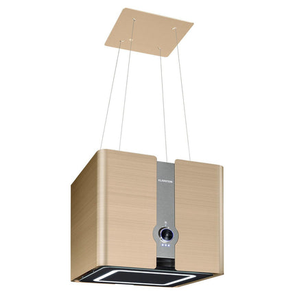 Hotte décorative îlot KLARSTEIN Futurelight îlot 420m³/h Wifi LED inox