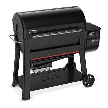 Barbecue pellet WEBER Searwood XL 600, sur chariot, de 80 à 315°, surface de cuisson 91 x 45 cm, thermostat digital