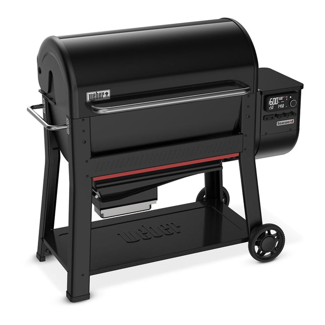 Barbecue pellet WEBER Searwood XL 600, sur chariot, de 80 à 315°, surface de cuisson 91 x 45 cm, thermostat digital