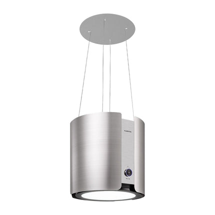 Hotte décorative îlot KLARSTEIN Skyfall îlot Ø 45 cm 402 m³/h LED inox