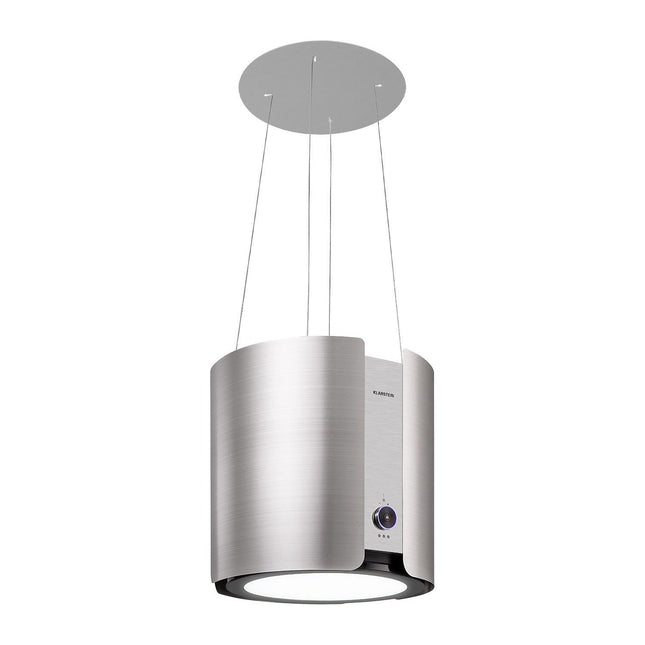 Hotte décorative îlot KLARSTEIN Skyfall îlot Ø 45 cm 402 m³/h LED inox