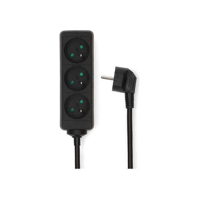 Multiprise KOMELEC Multiprise électrique 3 prises noire