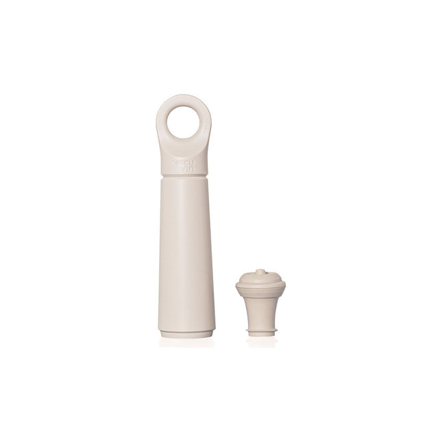 Aérateur de vin VACUVIN Pompe Loop crème avec bouchon