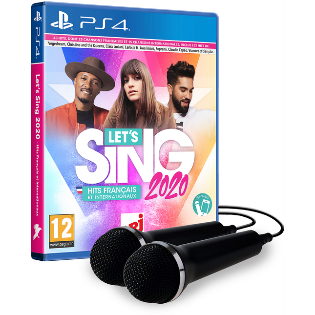 Jeu PS4 KOCH MEDIA Let's Sing 2020 + 2 micros