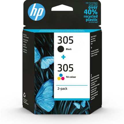 Cartouche d'encre HP Originale 305 3 Couleurs (Cyan/Magenta/Jaune) - 3YM60AE