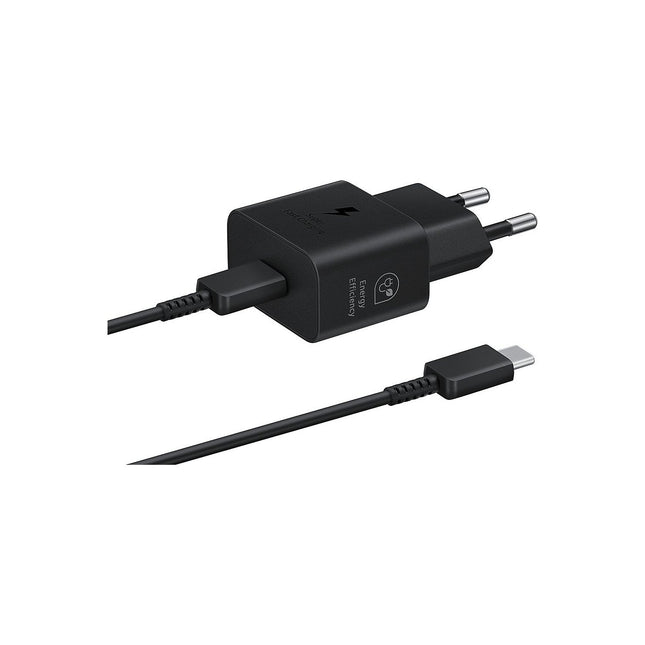 Chargeur SAMSUNG USB-C 25W Noir avec Câble usb type C