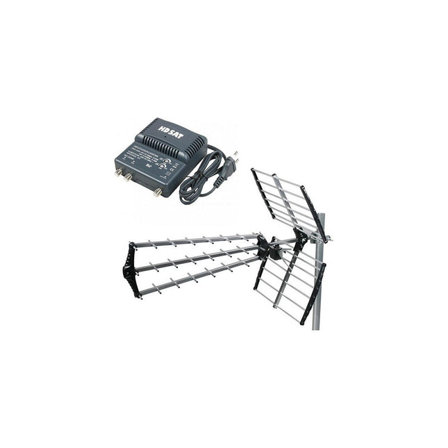 Antenne extérieure HDSAT Hdsat Antenne Tnt Trinappe Gain 18db + A