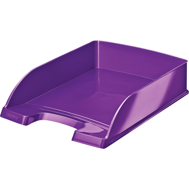 Bannette bureau LEITZ Corbeille courrier A4 WOW Violet