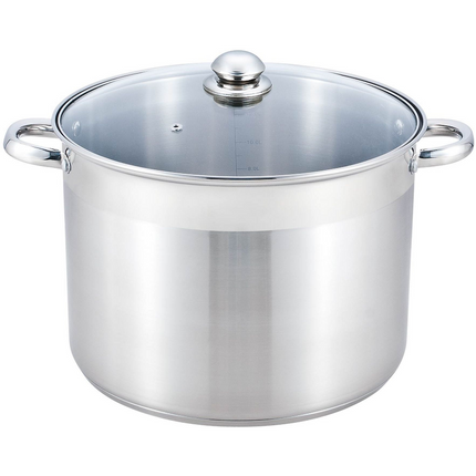 Marmite ESSENTIELB Inox diam 30 cm + couvercle verre