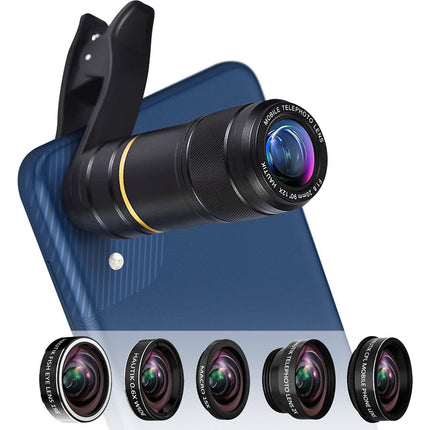 Objectif smartphone AVIZAR Téléobjectif, Fisheye Grand Angle Macro