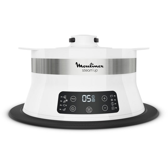 Cuiseur MOULINEX VJ504010R steam up blanc inox 8 programmes automatiques Reconditionné