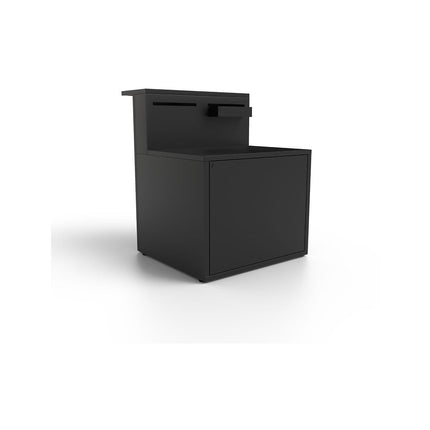 Meuble de cuisine extérieure FORGE ADOUR SPAF CBN meube pour plancha, porte rangement, pieds réglables, largeur 90 cm