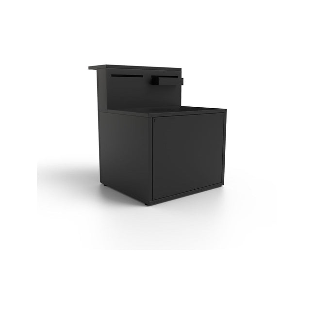 Meuble de cuisine extérieure FORGE ADOUR SPAF CBN meube pour plancha, porte rangement, pieds réglables, largeur 90 cm