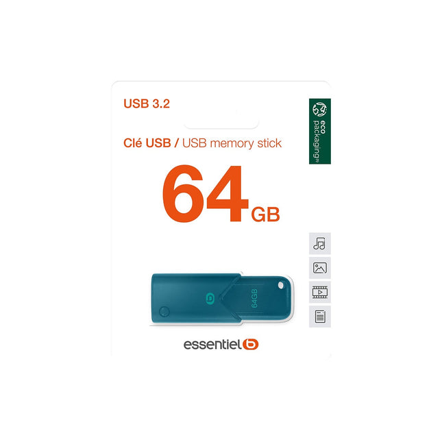 Clé USB ESSENTIELB 64Go USB 3.2