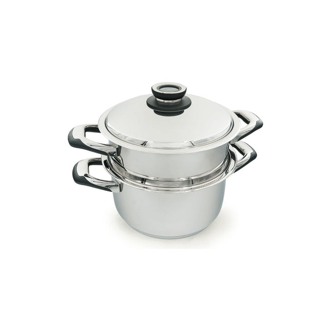 Cuiseur vapeur ECOVITAM en inox, tous feux, thermomètre intégré