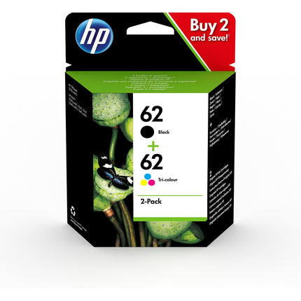 Cartouche d'encre HP Originale 62 3 Couleurs (CMY) - C2P06AE