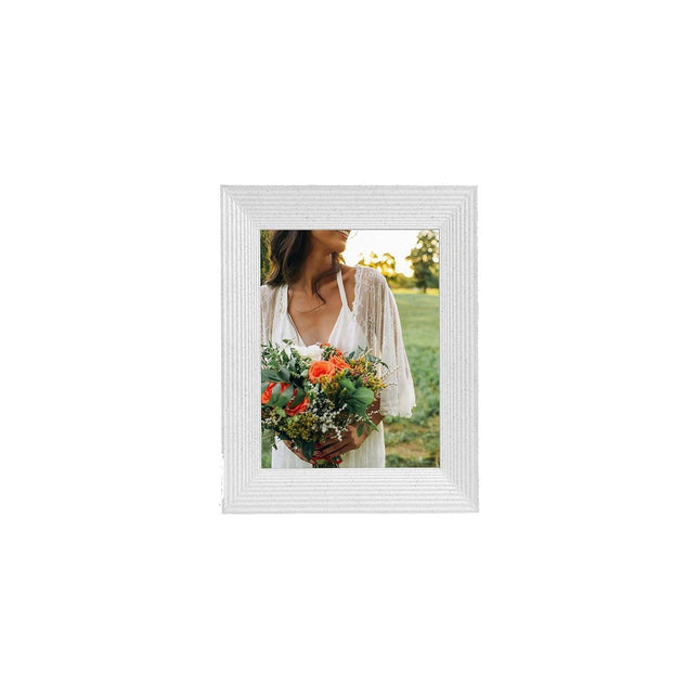 Cadre photo connecté AURA Cadre photo Aura Mason 9" White Quartz