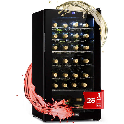 Cave à vin polyvalente KLARSTEIN Shiraz 28 Uno 74L 28bt 5-18°C Tactile