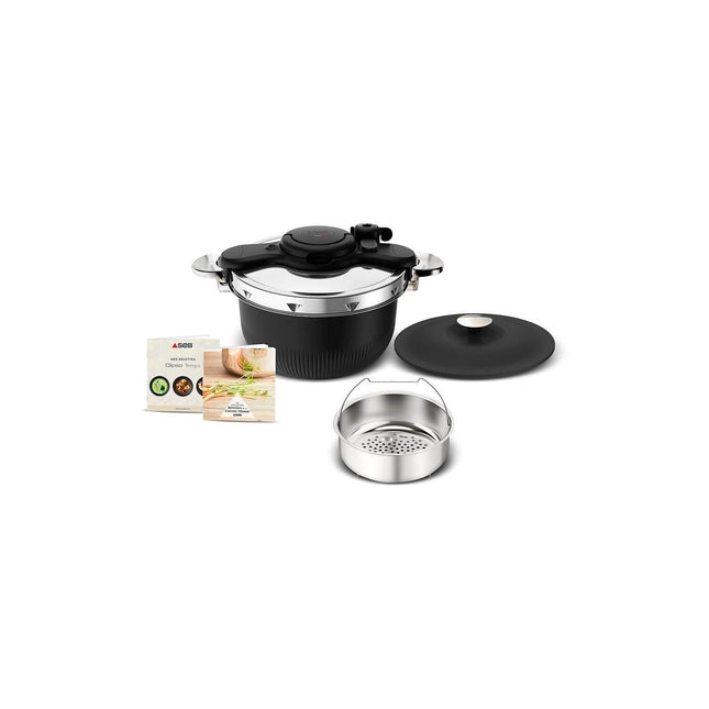 Autocuiseur SEB cocotte 3 en 1 TEMPO 6L noir