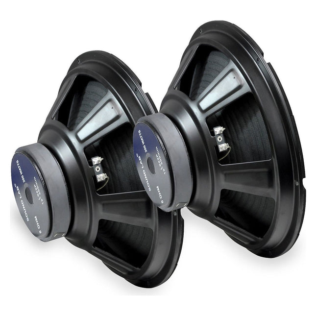 Haut-parleur SOUNDLAB Lot de 2 Haut-Parleurs 12 " 200W 8Ohm 92
