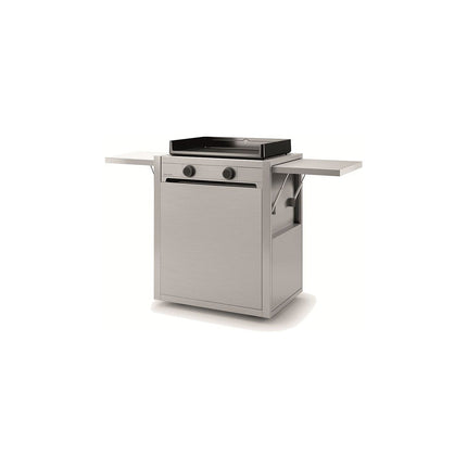 Chariot Plancha FORGE ADOUR CH MIF 60 en inox fermé compatible plancha Modern 60
