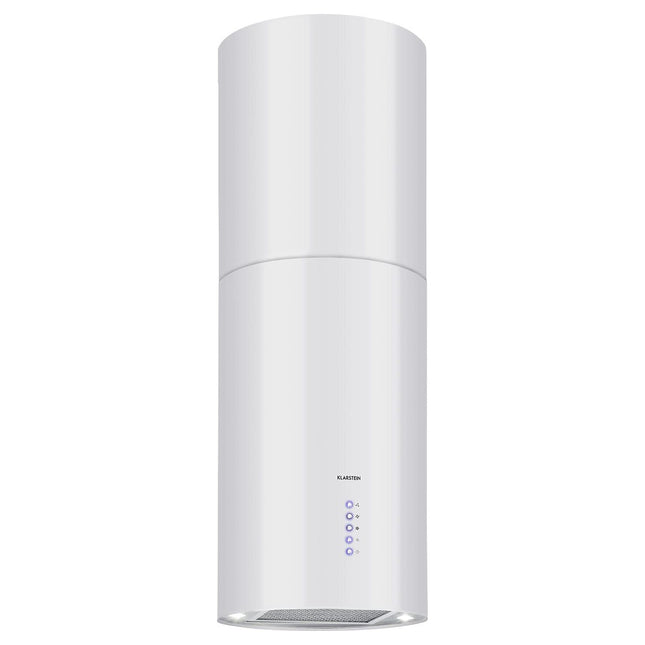 Hotte décorative îlot KLARSTEIN Beretta îlot 650m³/h Classe C Blanc Reconditionné