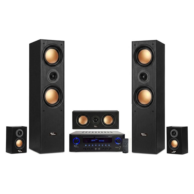 Pack enceinte Home Cinéma EVIDENCE ACOUSTICS Pack 5.1 Bluetooth Colonnes Karaoke USB