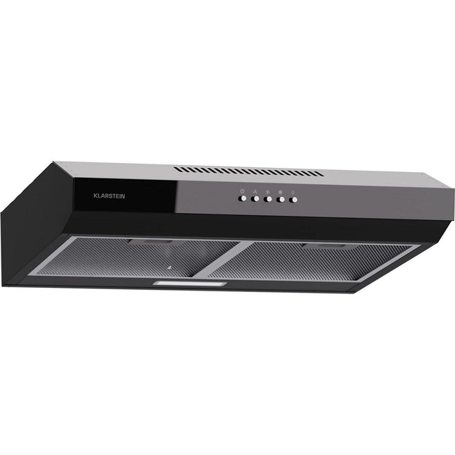Hotte casquette KLARSTEIN Contempo 60cm encastrée 200m³/h LED inox