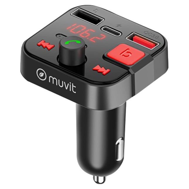 Transmetteur FM MUVIT Transmetteur FM Bluetooth Allume cigare