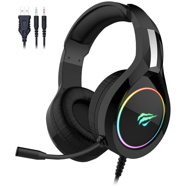 Casque gamer GAMENOTE HV-H2232D RGB pour PC & consoles