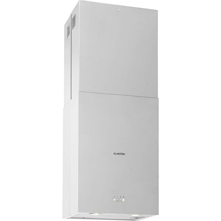 Hotte décorative îlot KLARSTEIN Structura 41cm 624m³/h classe A LED inox