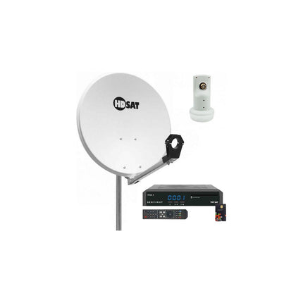 Antenne parabolique HDSAT Pack Hdsat Parabole Satellite Acier 60cm